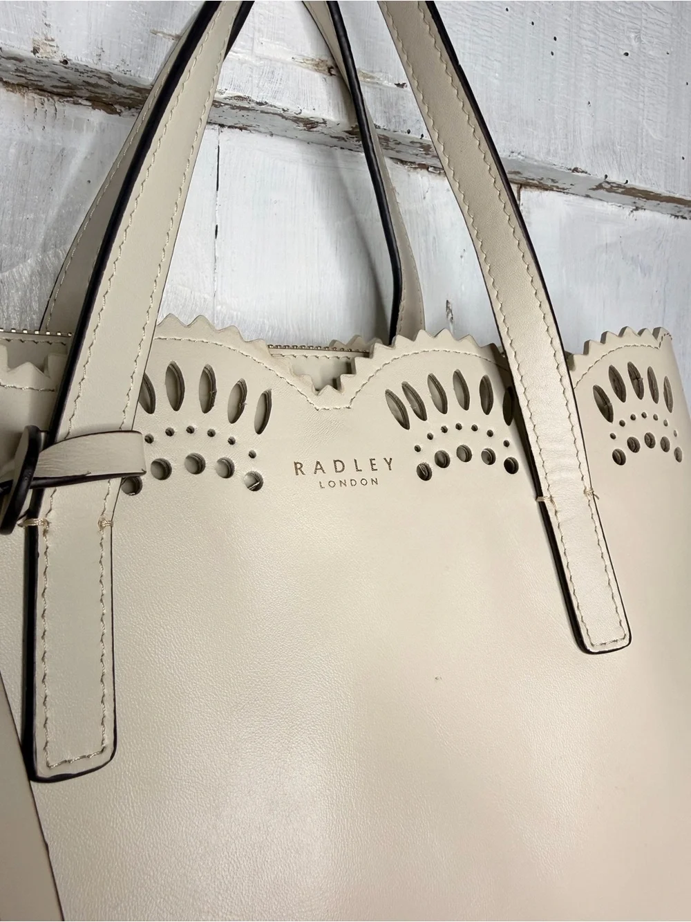 Radley London Dukes Place Broderie Medium Grab Multiway Bag - Cream
